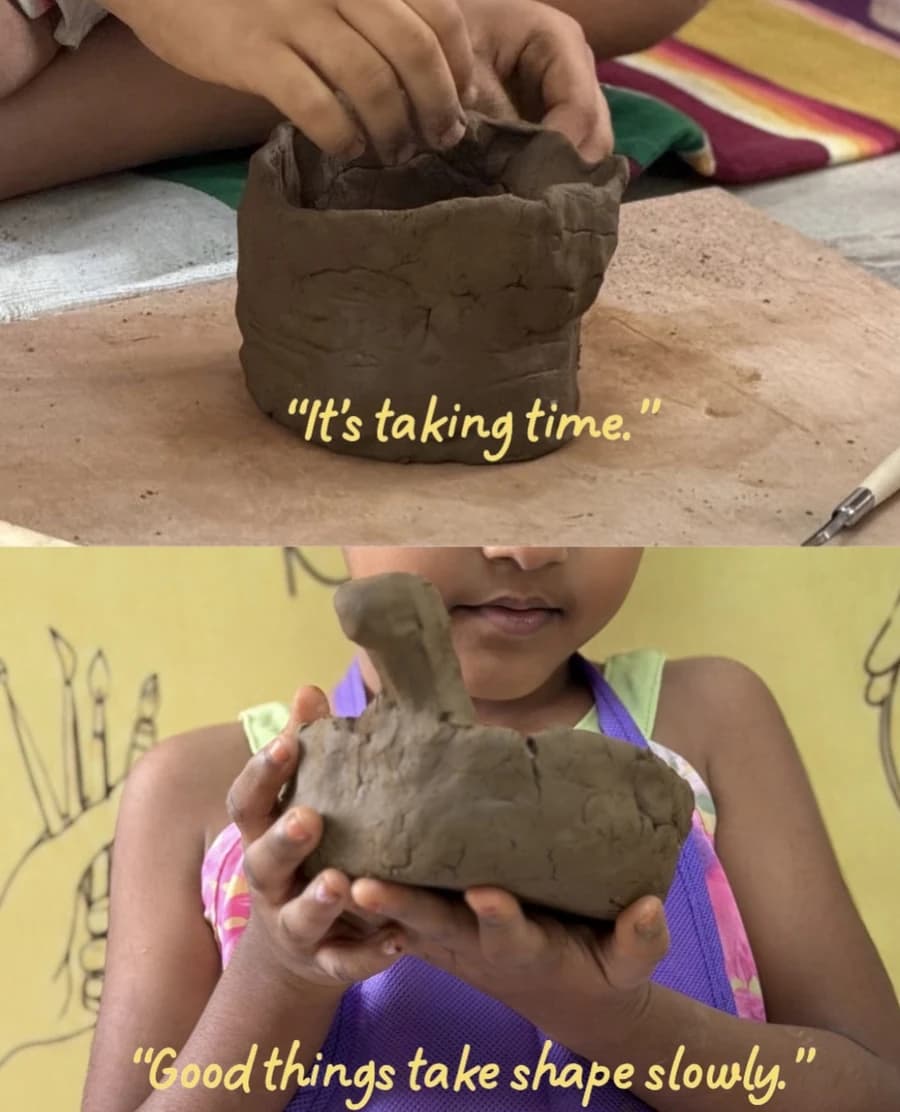 Patience in Mann Mozhi pottery